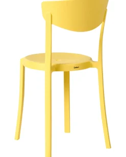 Set di 4 sedie da giardino VIESTE Giallo