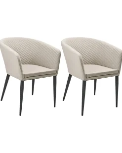 Set di 2 sedie da giardino CURGOS Tessuto Beige