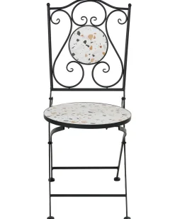 Set di 2 sedie da giardino ARTENA Pieghevole Metallo Nero