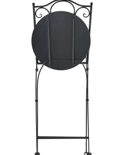 Set di 2 sedie da giardino ARTENA Pieghevole Metallo Nero