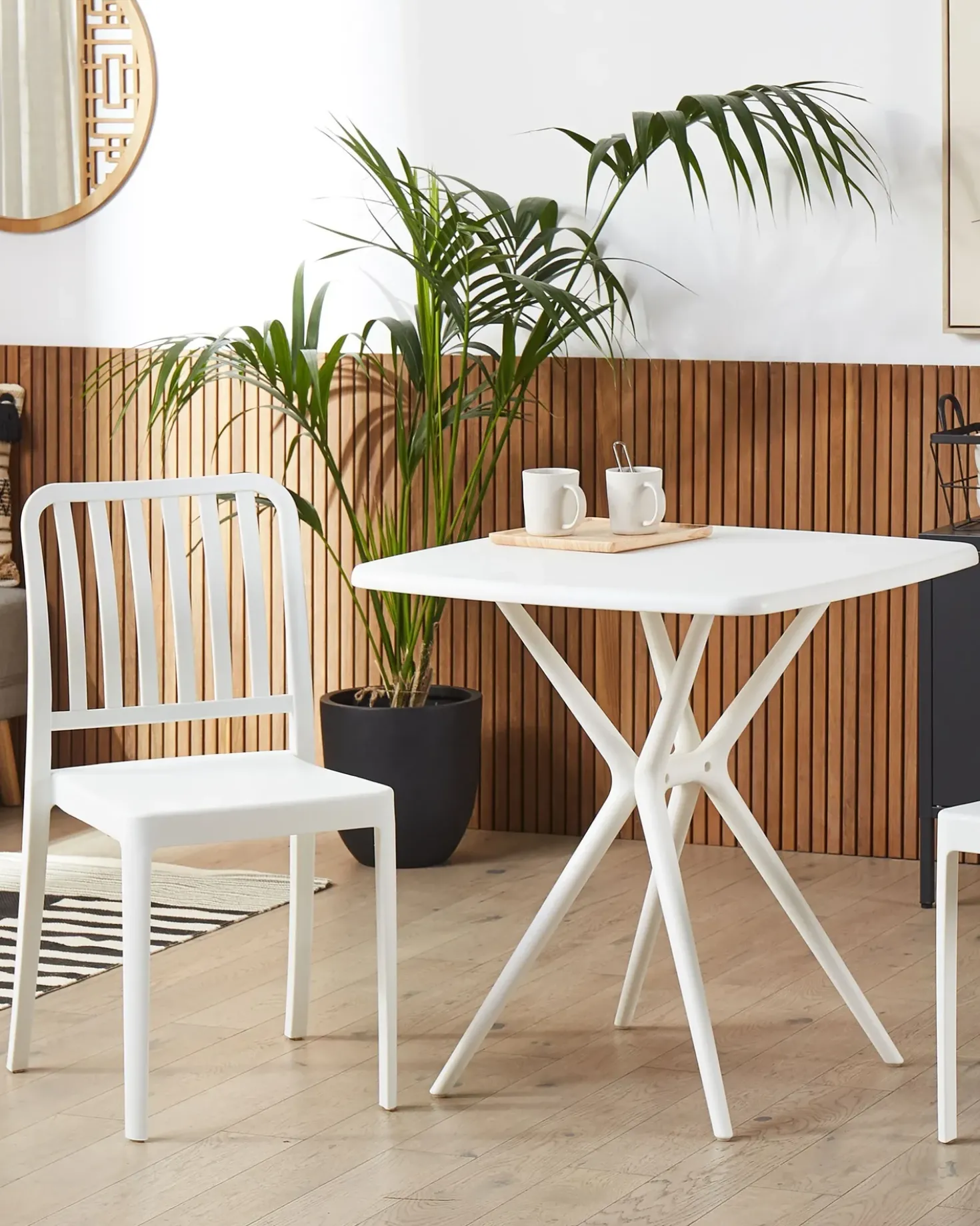 Set di 2 sedie da giardino SERSALE Materiale sintetico Bianco