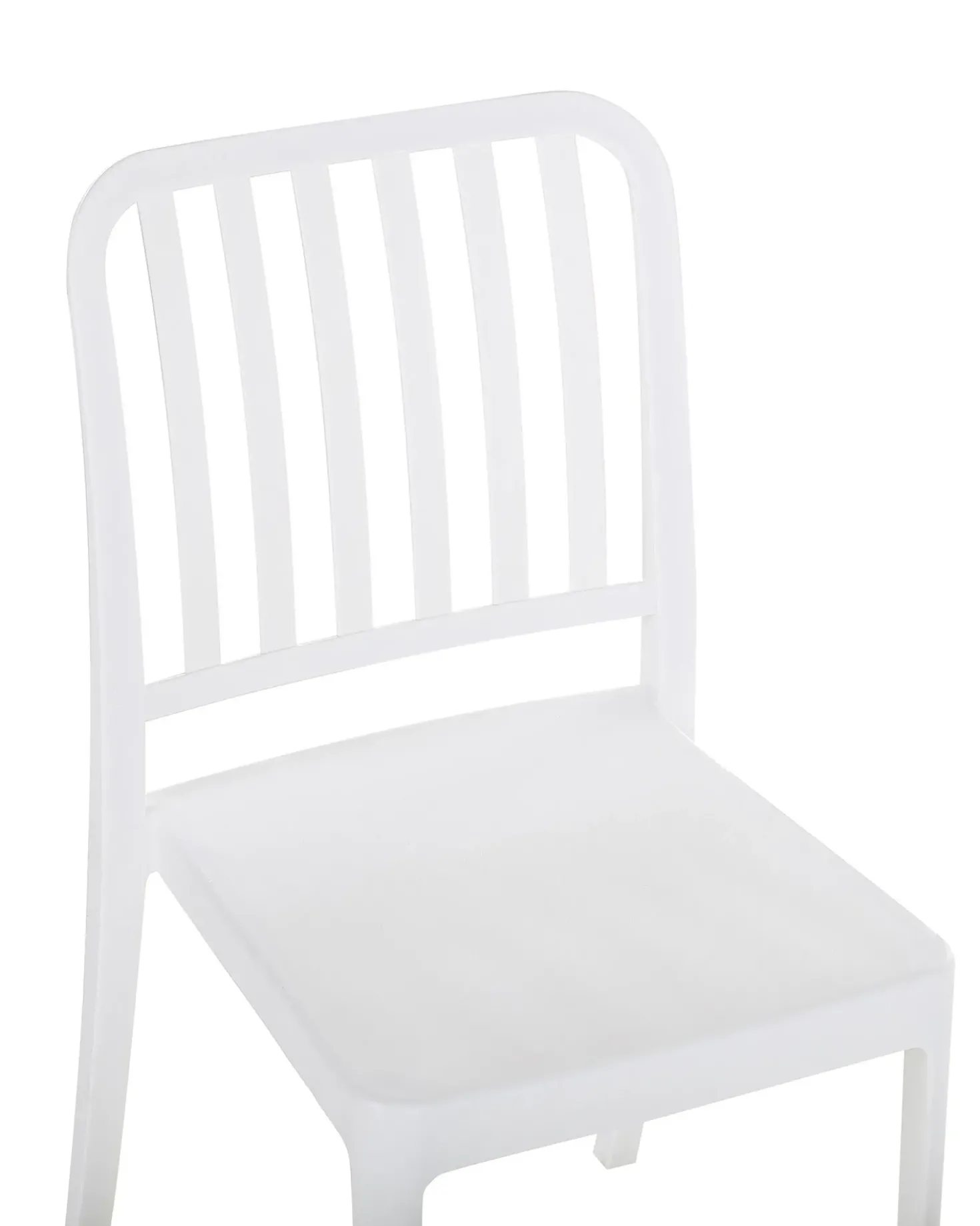 Set di 2 sedie da giardino SERSALE Materiale sintetico Bianco
