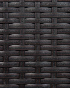Set di 2 sedie da giardino con cuscini ITALY Rattan sintetico (PE) Marrone scuro