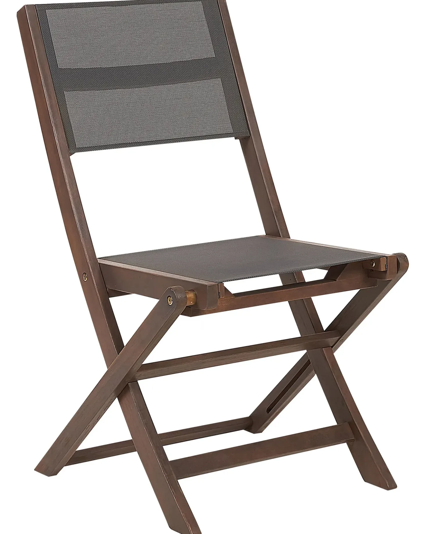 Set di 2 sedie da giardino CESANA Legno d'acacia Marrone scuro
