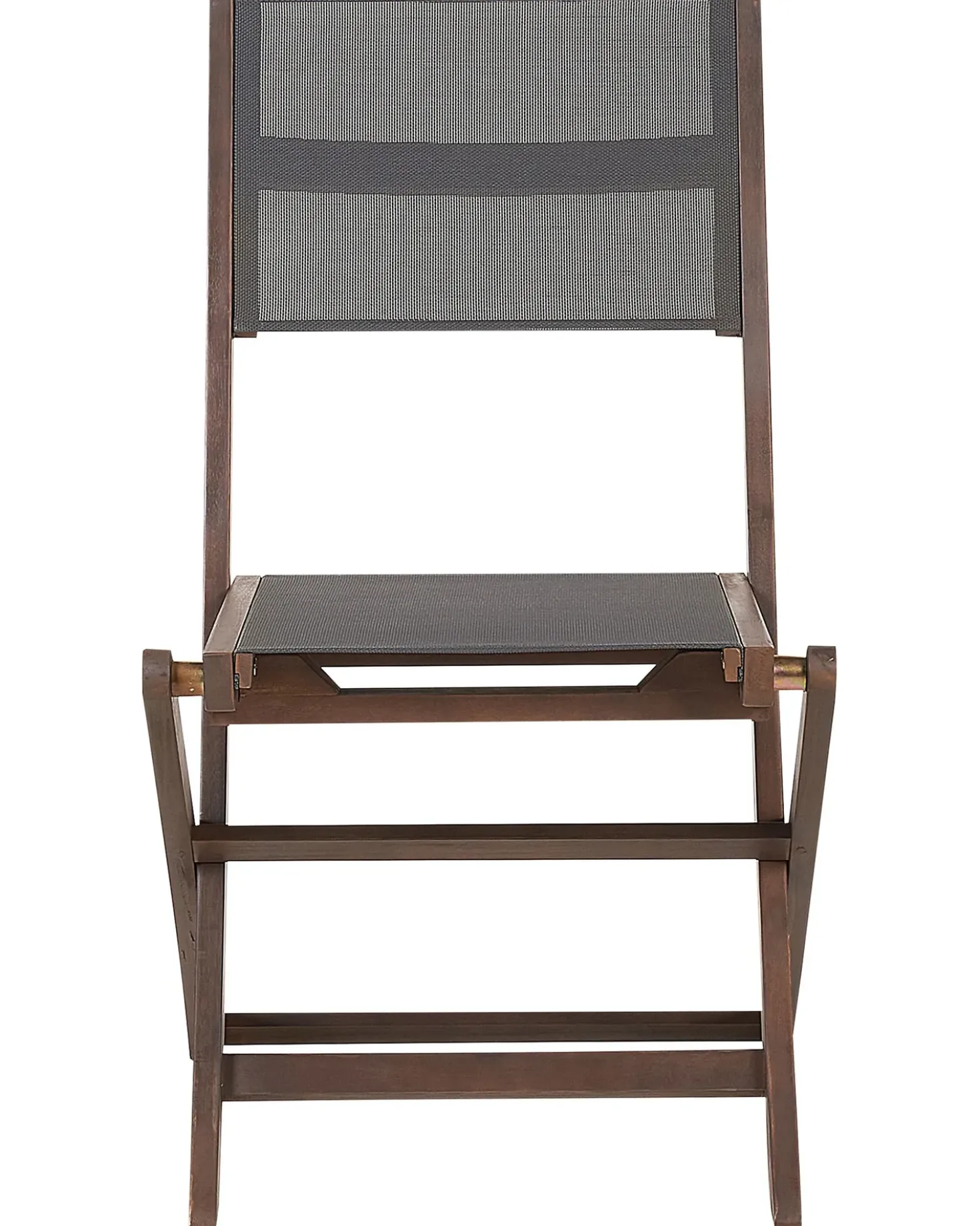 Set di 2 sedie da giardino CESANA Legno d'acacia Marrone scuro