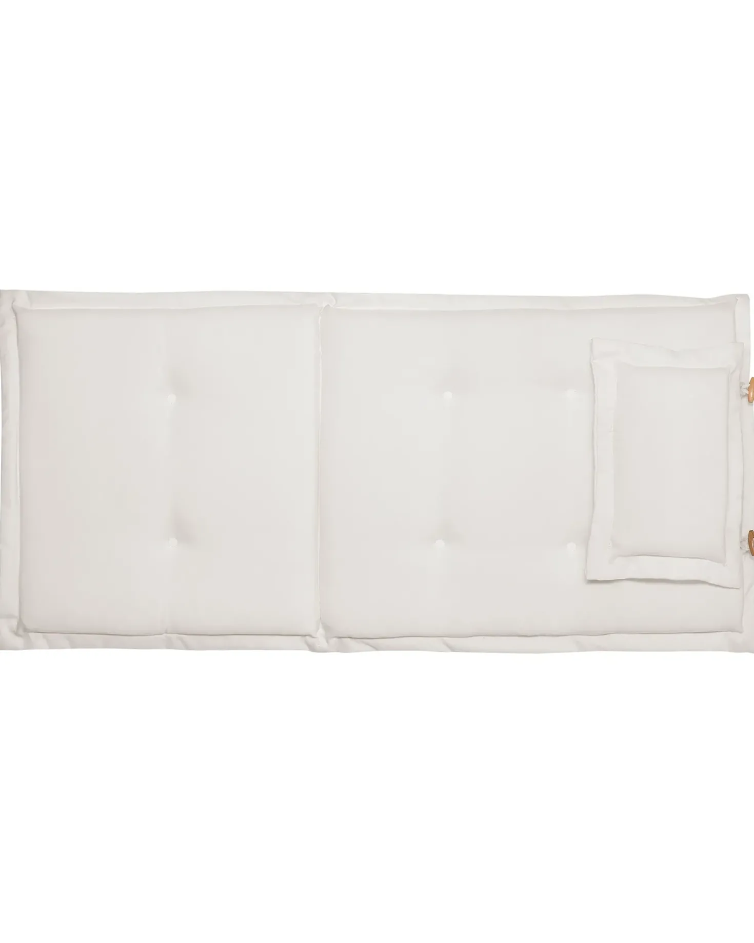 Set di 6 sedie da giardino con cuscini AMANTEA Legno d'acacia Bianco sporco