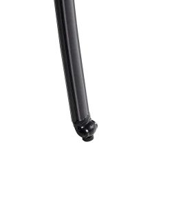 Set di 4 sedie da giardino con cuscini ANCONA Metallo Nero