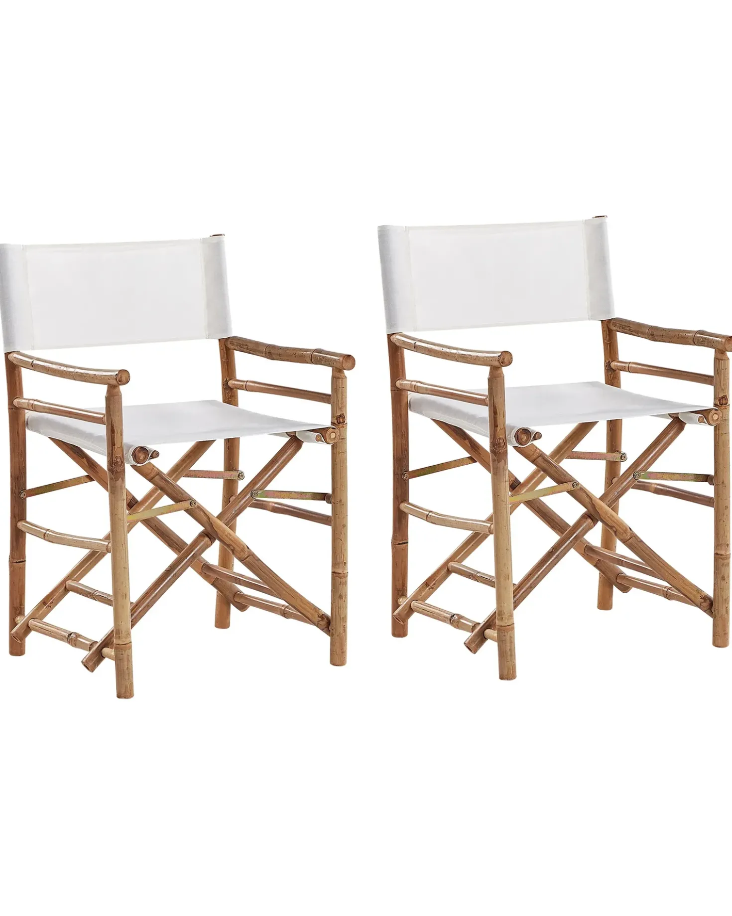 Set di 2 sedie da giardino MOLISE Bambù Marrone