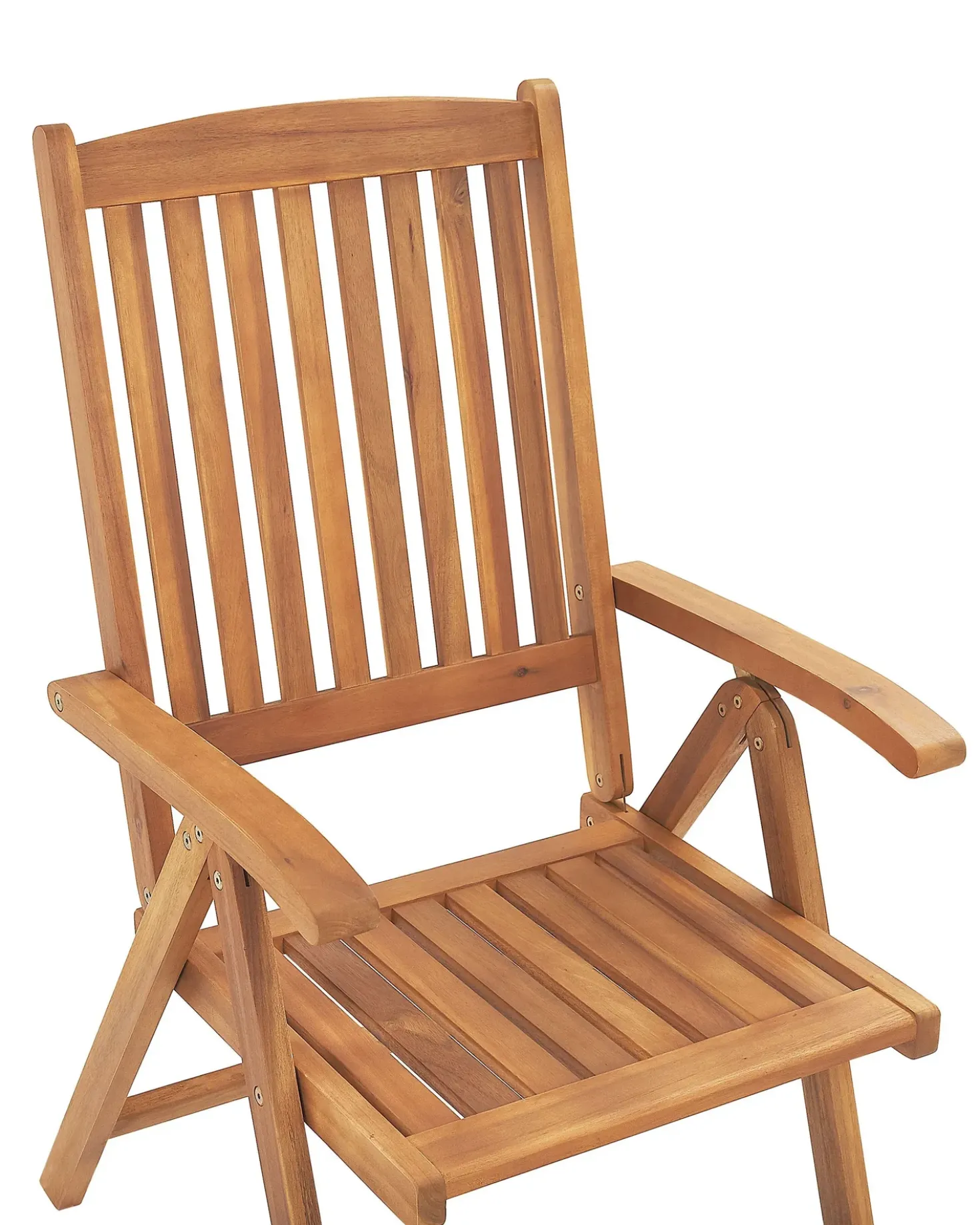 Set di 2 sedie da giardino JAVA Legno d'acacia Marrone chiaro