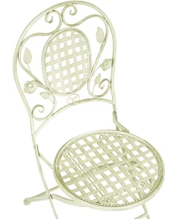 Set di 2 sedie da giardino BIVIO Pieghevole Metallo Verde chiaro