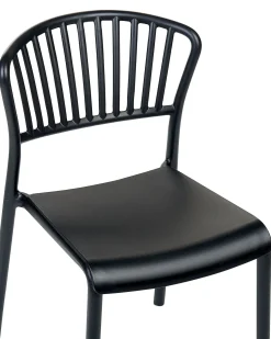 Set di 4 sedie da giardino GELA Nero