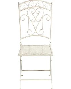 Set di 2 sedie da giardino JUINA Pieghevole Metallo Beige chiaro