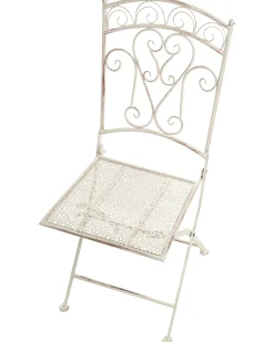 Set di 2 sedie da giardino JUINA Pieghevole Metallo Beige chiaro