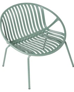 Set di 2 sedie da giardino CASPERIA con poggiapiedi Verde