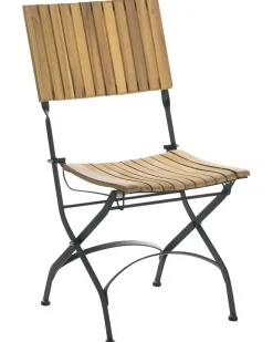 Set di 2 sedie da giardino LASCARI Senza braccia Legno d'acacia Marrone chiaro