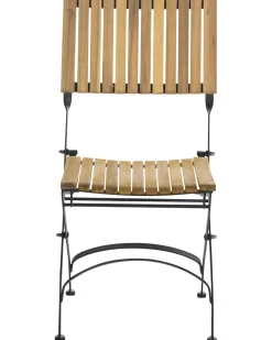 Set di 2 sedie da giardino LASCARI Senza braccia Legno d'acacia Marrone chiaro