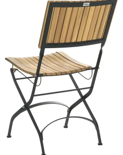 Set di 2 sedie da giardino LASCARI Senza braccia Legno d'acacia Marrone chiaro