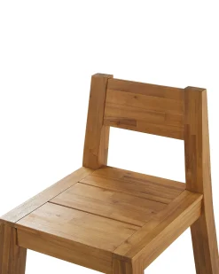 Set di 4 sedie da giardino LIVORNO Legno d'acacia Marrone