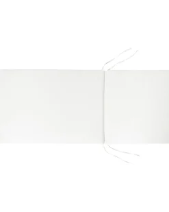 Set di 2 sedie da giardino con cuscini JAVA PREMIUM Legno d'acacia Bianco sporco