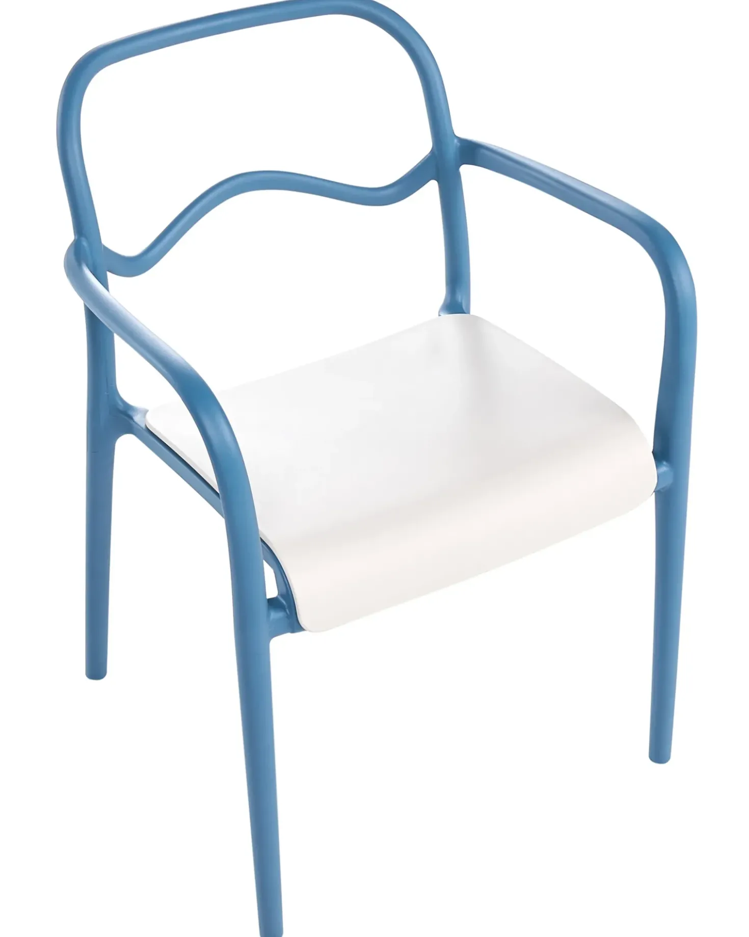 Set di 2 sedie da giardino THASOS Materiale sintetico Blu