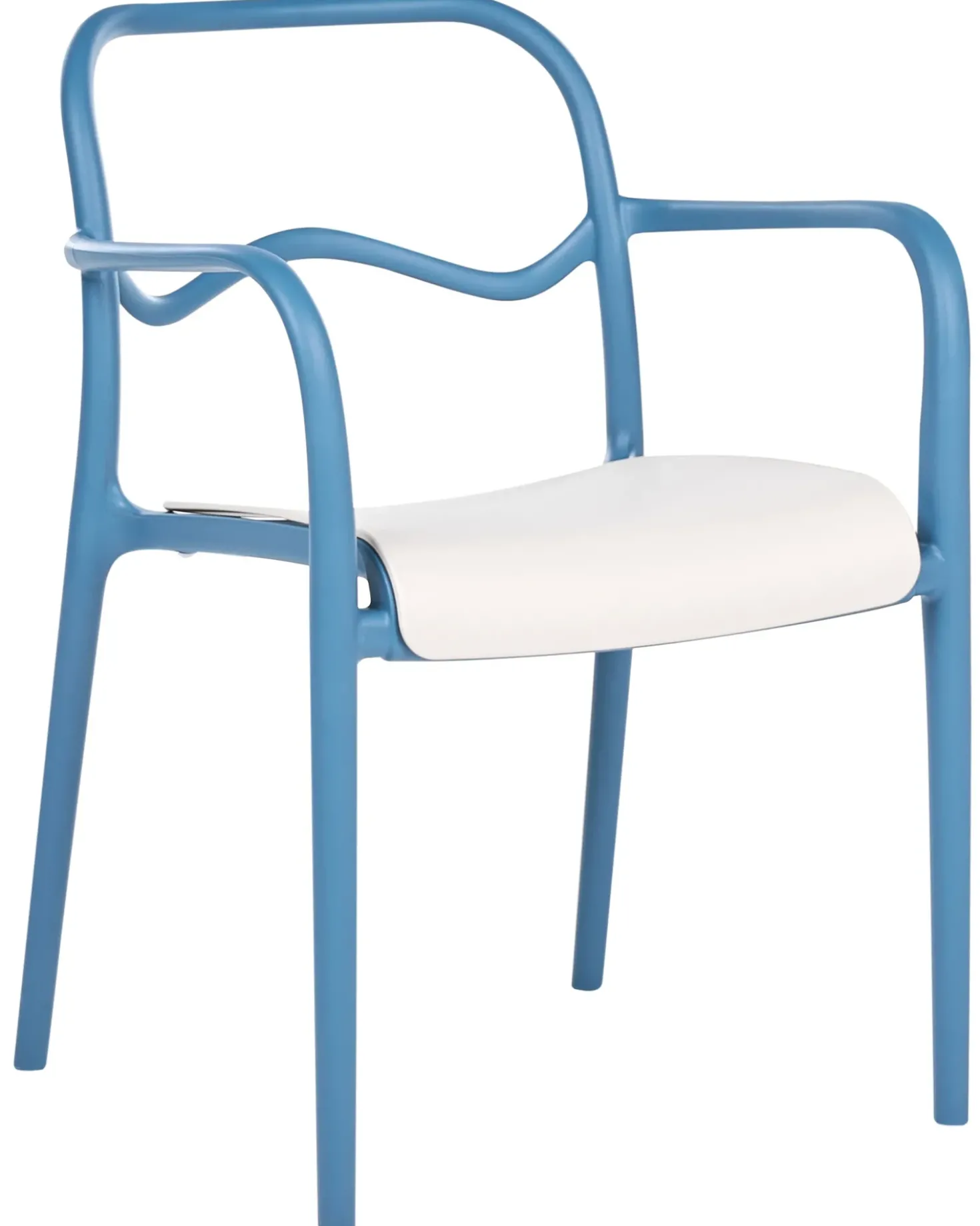 Set di 2 sedie da giardino THASOS Materiale sintetico Blu