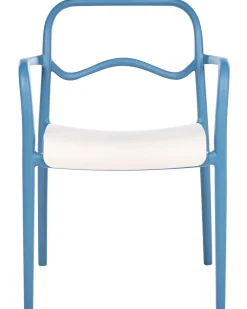 Set di 2 sedie da giardino THASOS Materiale sintetico Blu