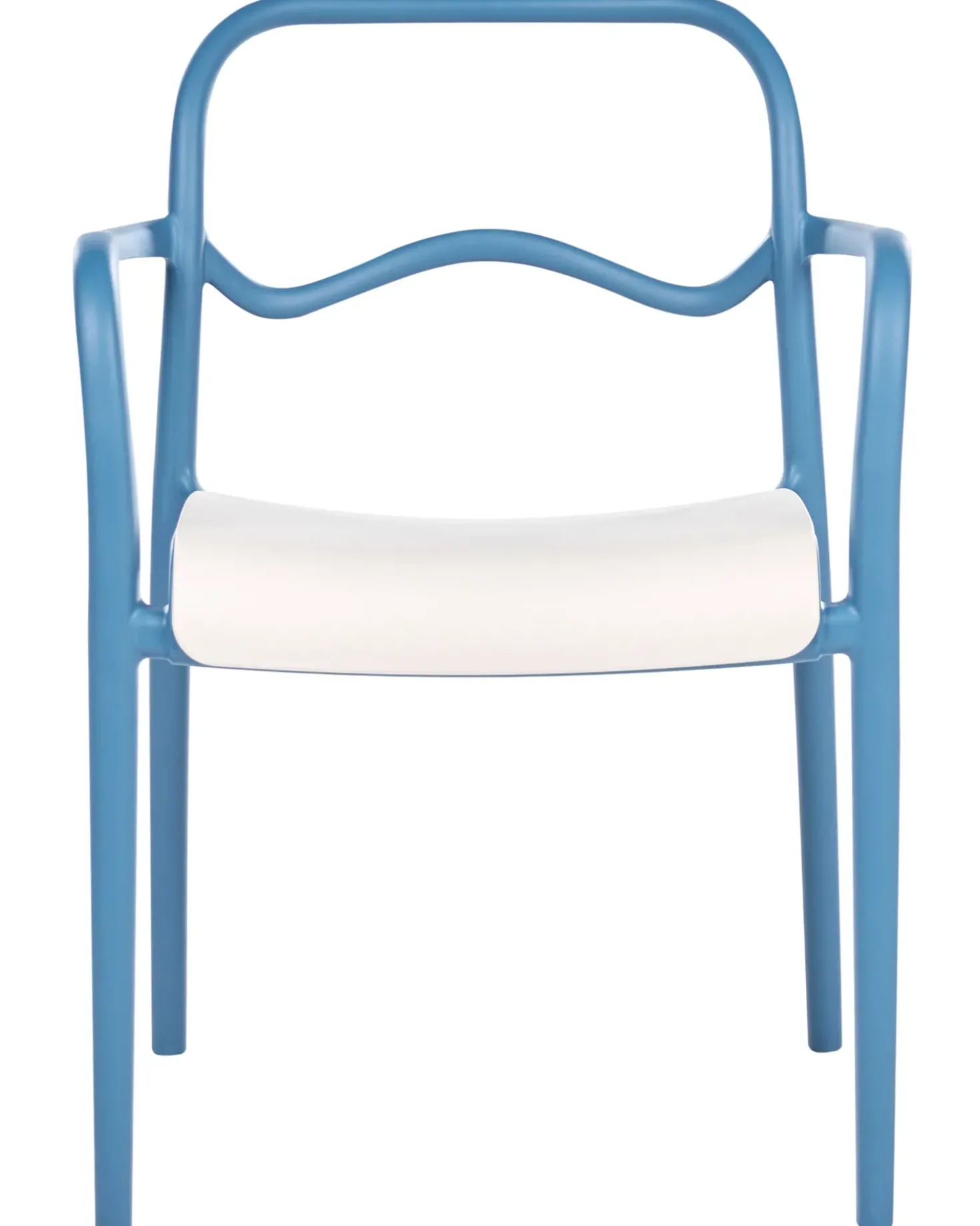 Set di 2 sedie da giardino THASOS Materiale sintetico Blu