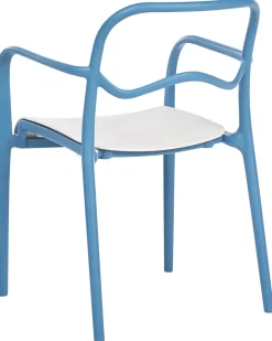 Set di 2 sedie da giardino THASOS Materiale sintetico Blu