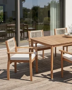 Set di 2 sedie da giardino SUMIRAGO Legno d'acacia Marrone chiaro