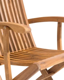Set di 2 sedie da giardino MAUI Legno d'acacia Marrone chiaro