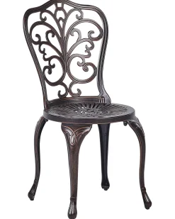 Set di 2 sedie da giardino TRIORA Metallo Marrone