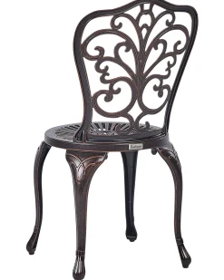 Set di 2 sedie da giardino TRIORA Metallo Marrone