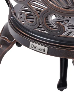Set di 2 sedie da giardino TRIORA Metallo Marrone