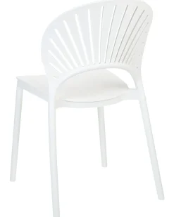 Set di 4 sedie da giardino OSTIA Bianco