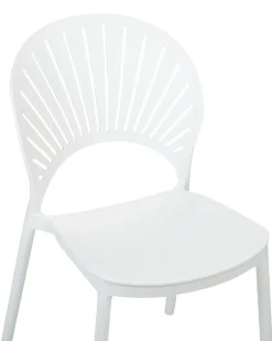 Set di 4 sedie da giardino OSTIA Bianco