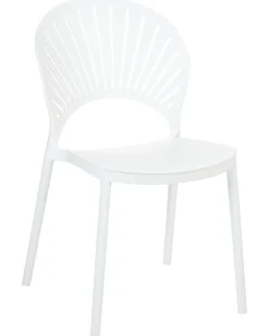 Set di 4 sedie da giardino OSTIA Bianco
