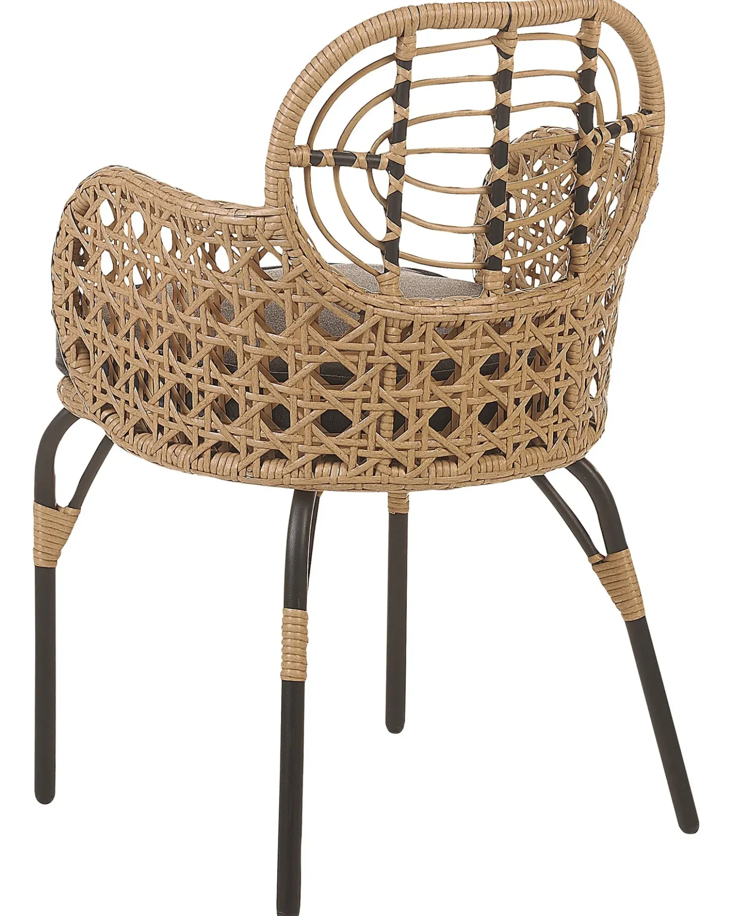 Set di 6 sedie da giardino con cuscini PRATELLO Rattan sintetico (PE) Naturale