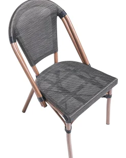 Set di 4 sedie da giardino RIFREDDO Rattan sintetico (PE) Grigio