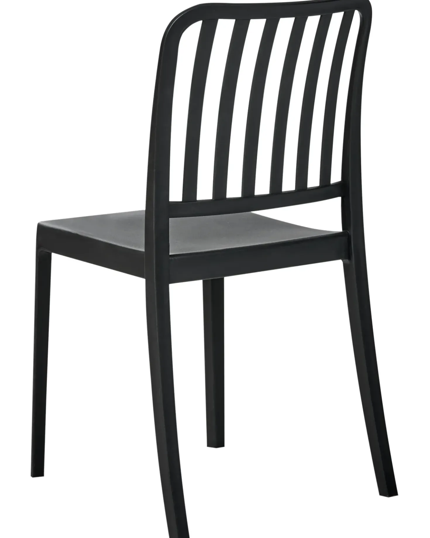Set di 4 sedie da giardino SERSALE Materiale sintetico Nero