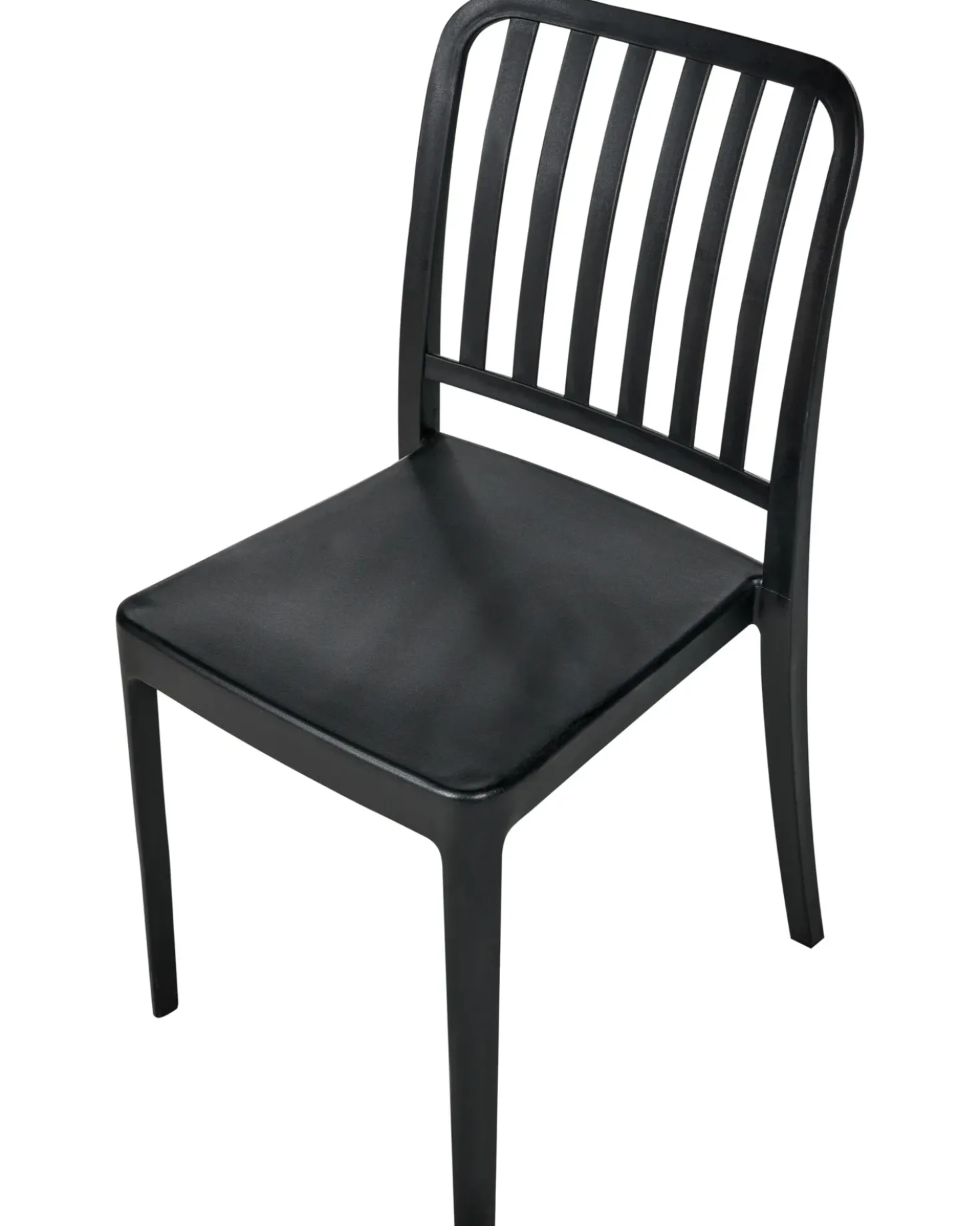 Set di 4 sedie da giardino SERSALE Materiale sintetico Nero