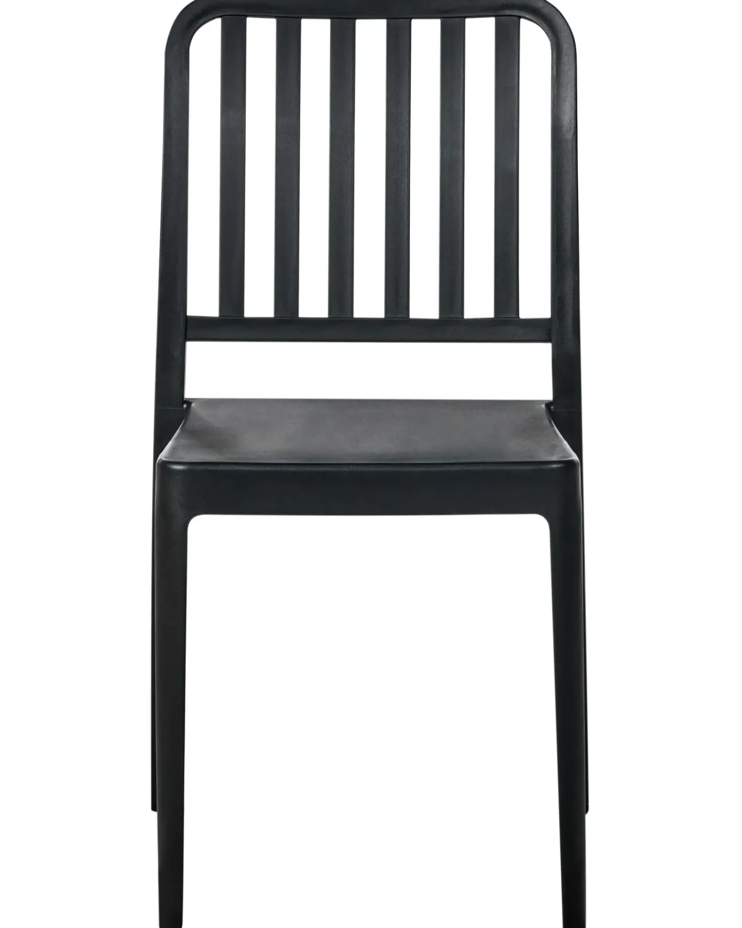 Set di 4 sedie da giardino SERSALE Materiale sintetico Nero