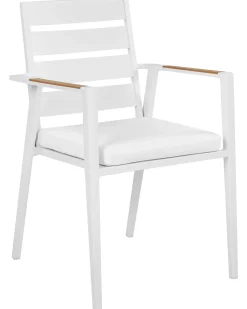 Set di 6 sedie da giardino TAVIANO Metallo Bianco