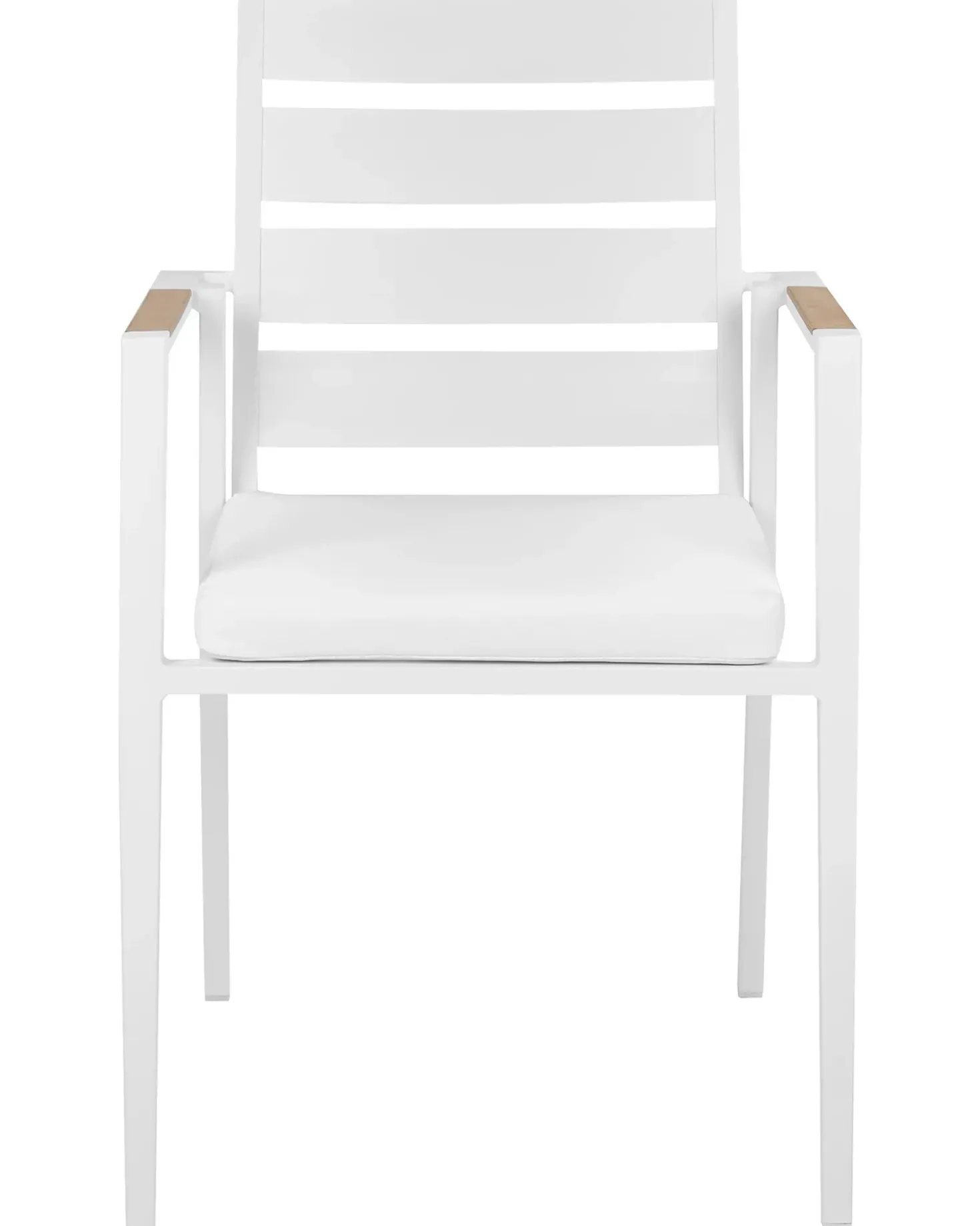 Set di 6 sedie da giardino TAVIANO Metallo Bianco