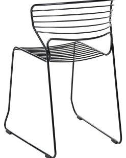 Set di 2 sedie da giardino PISTOIA Metallo Nero
