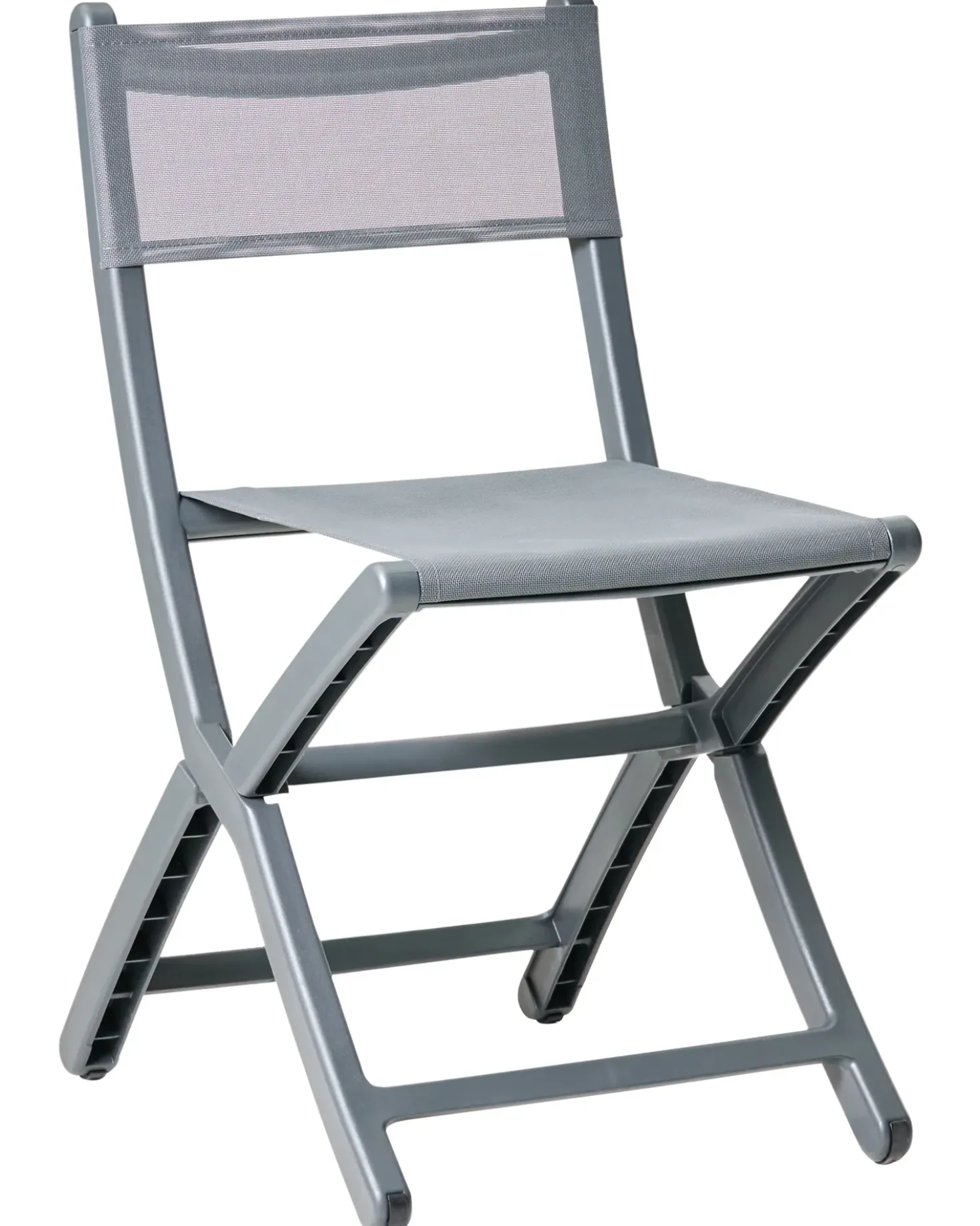 Set di 4 sedie da giardino TALCA Grigio scuro