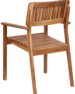 Set di 2 sedie da giardino AGELLO Legno d'acacia Marrone