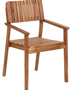 Set di 2 sedie da giardino AGELLO Legno d'acacia Marrone