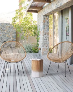 Set di 2 sedie da giardino ACAPULCO II Rattan sintetico (PE) Naturale