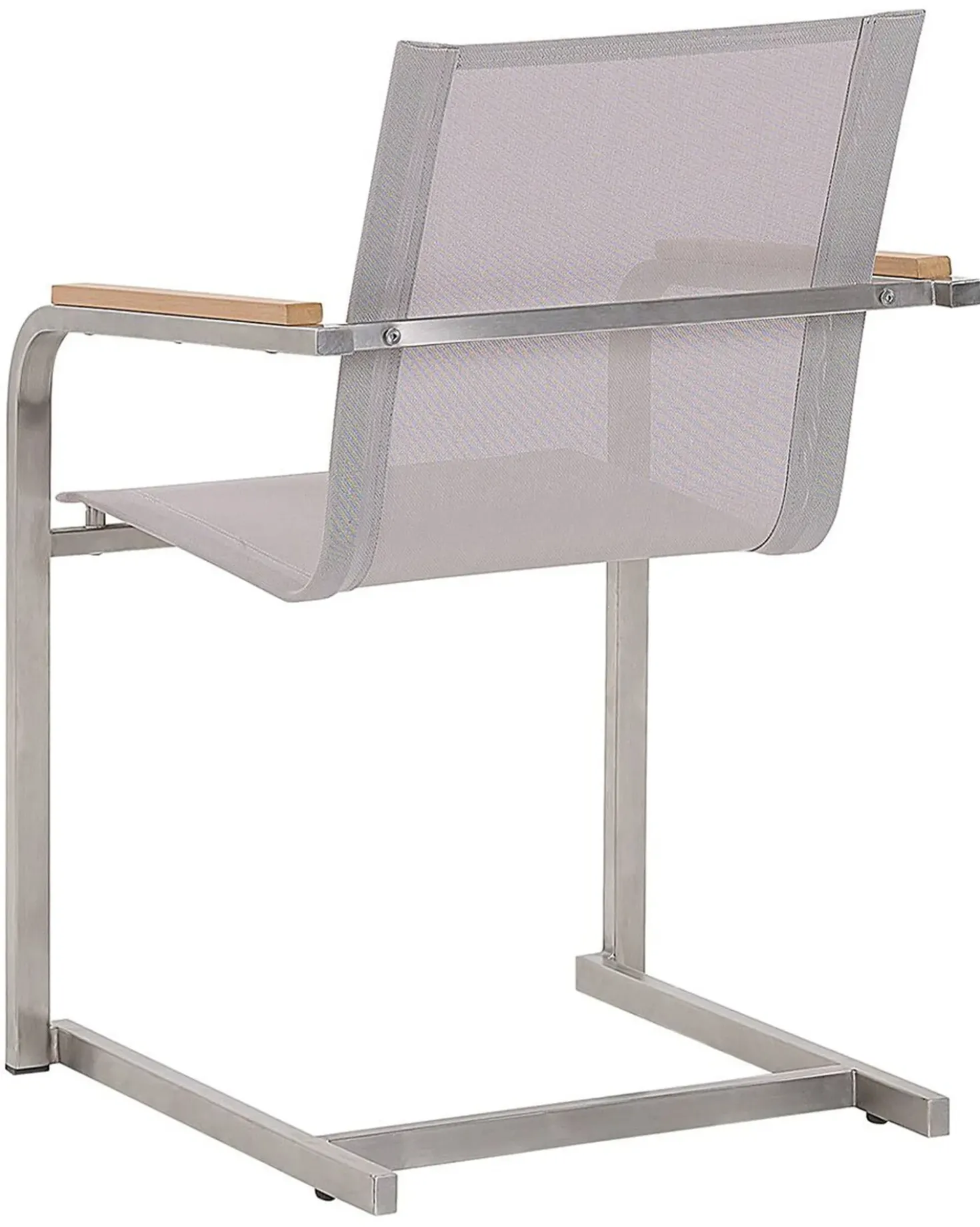 Set di 4 sedie da giardino COSOLETO Acciaio inox Beige