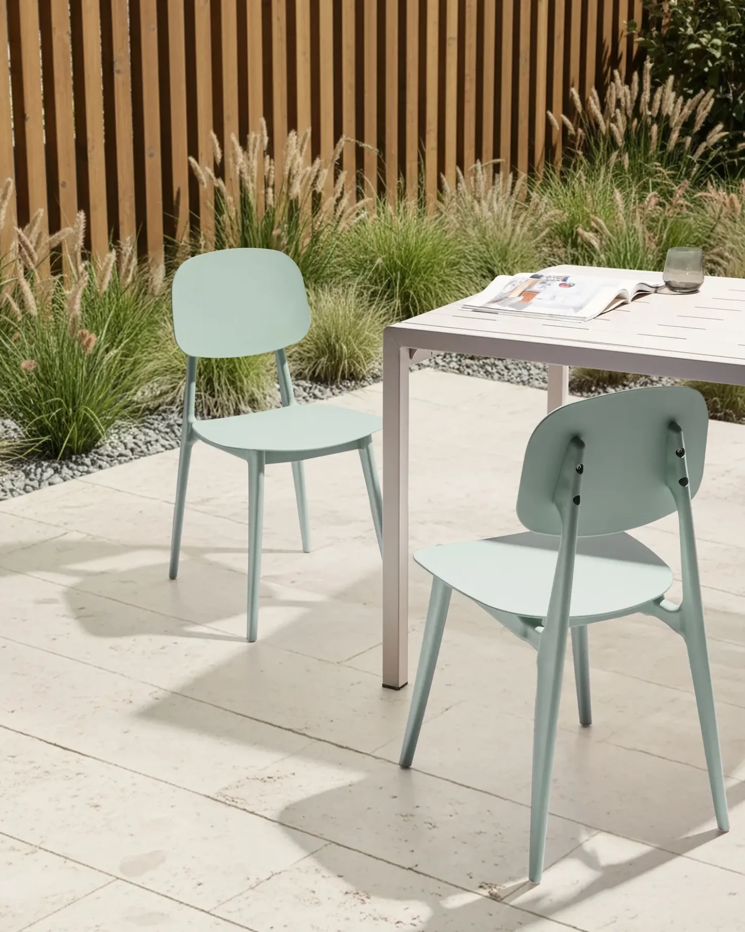 Set di 2 sedie da giardino KATTAVIA Verde menta